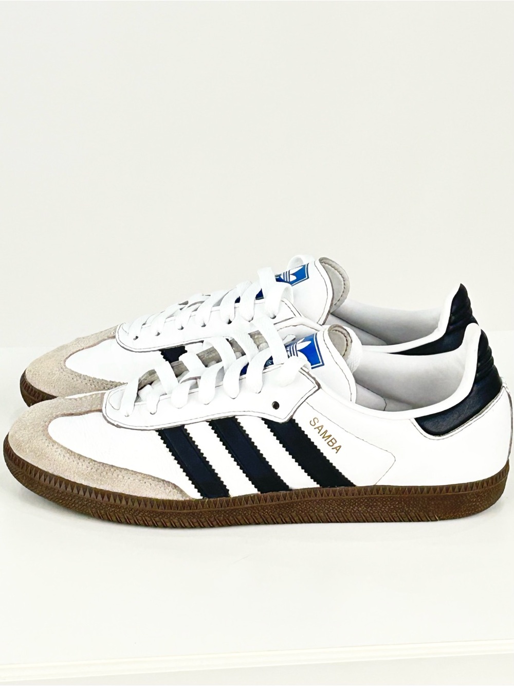 Adidas Samba OG Retro Sneakers Women’s 8 White Black Gum IG9030 - Picture 7 of 12